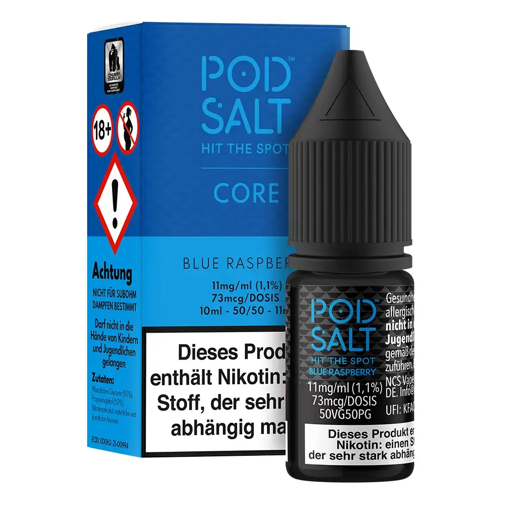 Pod Salt Core Blue Raspberry 10ml 11mg 