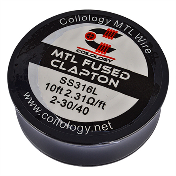 Coilology MTL Fused Clapton SS316L Spule (10ft) 2-30/40