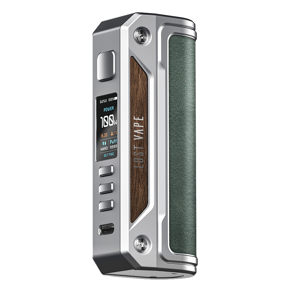 Lost Vape Thelema Solo 100W Mod Silver Green