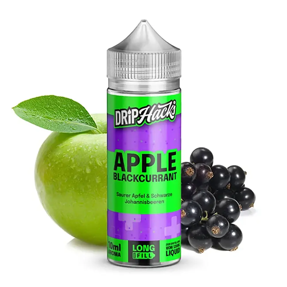 Drip Hacks Apple Blackcurrant 10ml in 120ml Flasche 