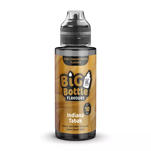 Big Bottle Flavours Indiana Tabak Aroma 10ml in 120ml Flasche 