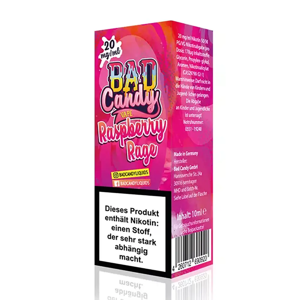 Bad Candy Raspberry Rage Nic Salt 10mg 