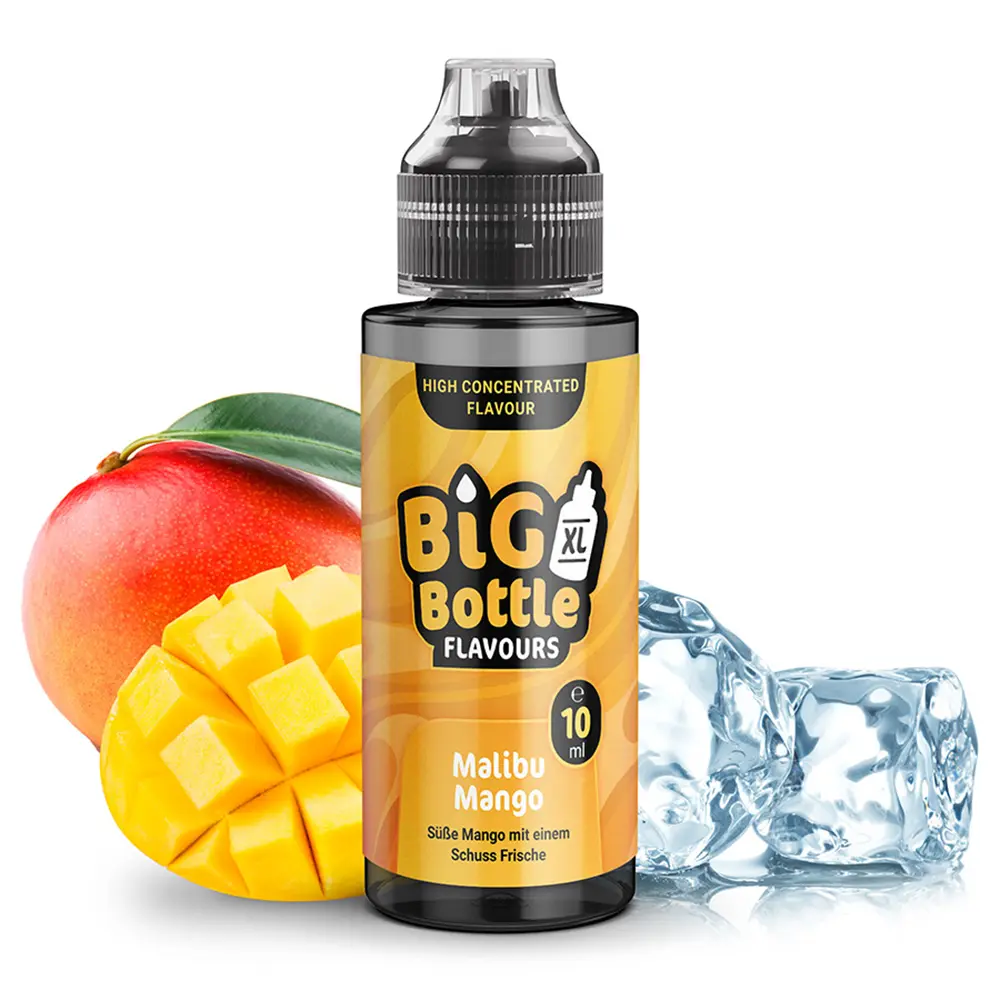 Big Bottle Flavours Aroma - Malibu Mango - 10ml in 120ml Flasche 
