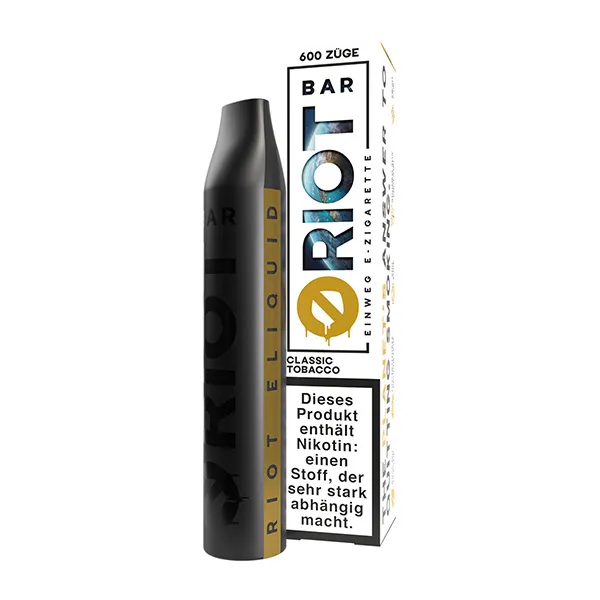 RIOT Bar Classic Tobacco 20mg/ml Hybrid Nikotin Einweg