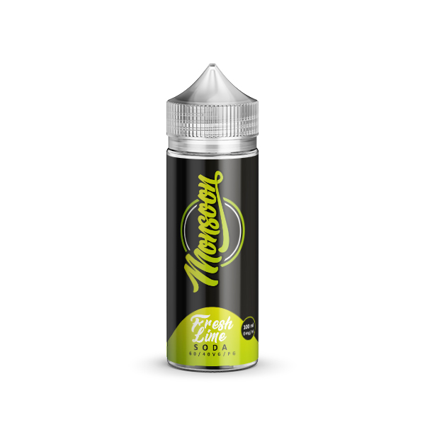 Monsoon - Fresh Lime Soda 0mg 100ml in 120ml Flasche