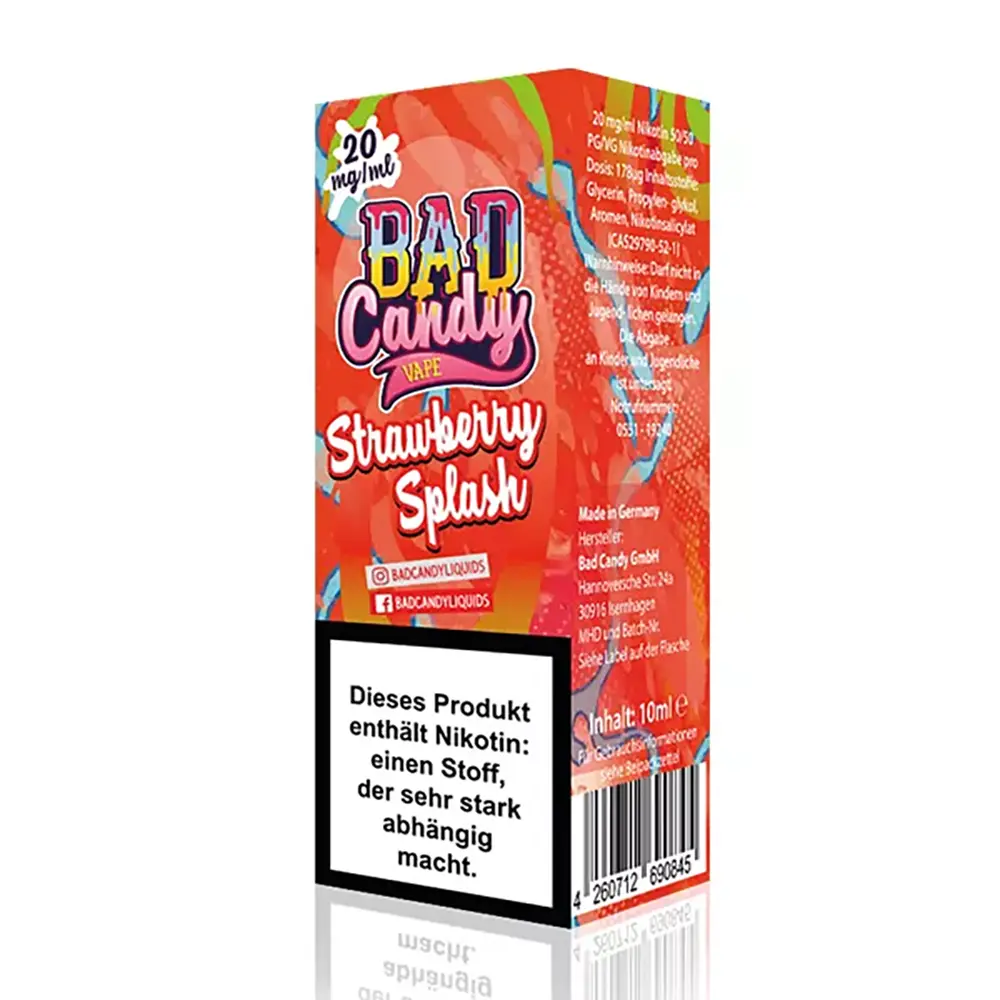 Bad Candy Strawberry Splash Nic Salt 10mg 