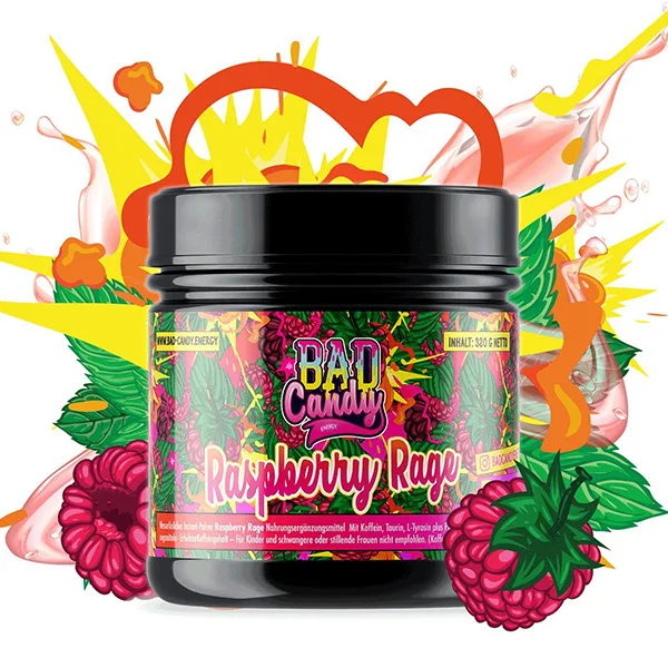 Bad Candy Energy Booster Raspberry Rage 320g
