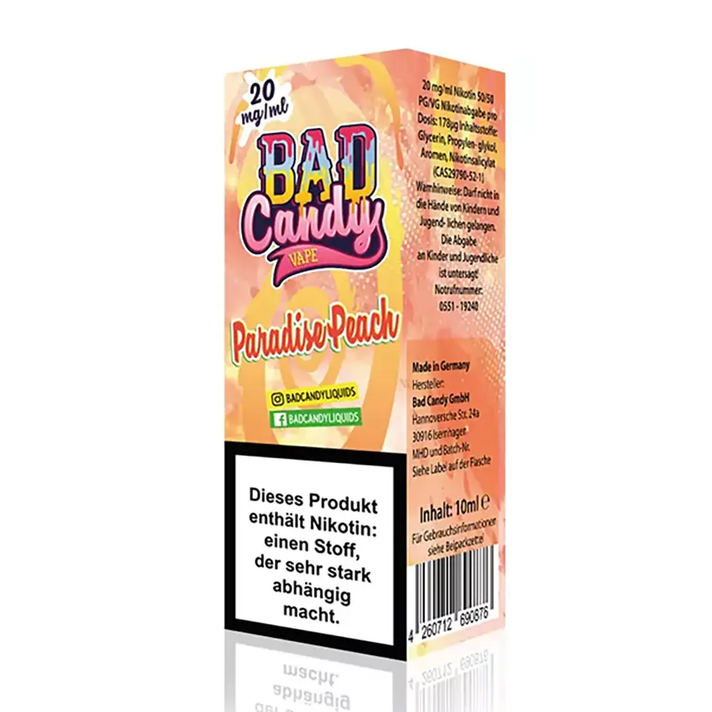 Bad Candy Paradise Peach Nic Salt 10mg 