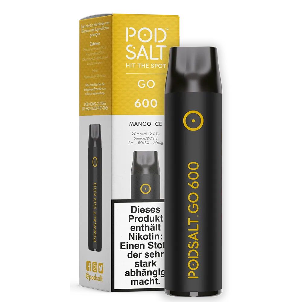 Pod Salt Go 600 Mango Ice 20mg