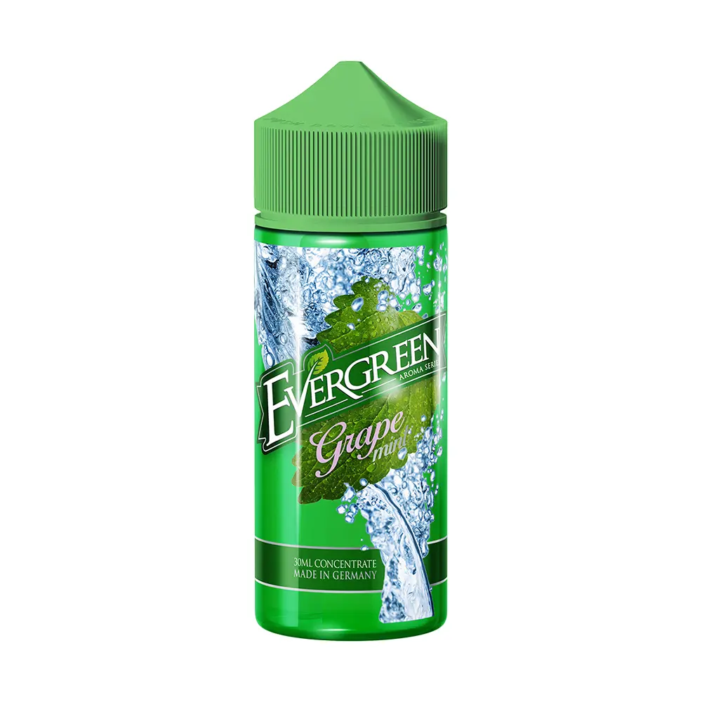 Evergreen Aroma Longfill - Grape Mint - 13ml in 120ml Flasche 