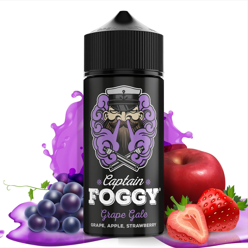 Captain Foggy Aroma Longfill - Grape Gale - 10ml in 60ml Flasche 