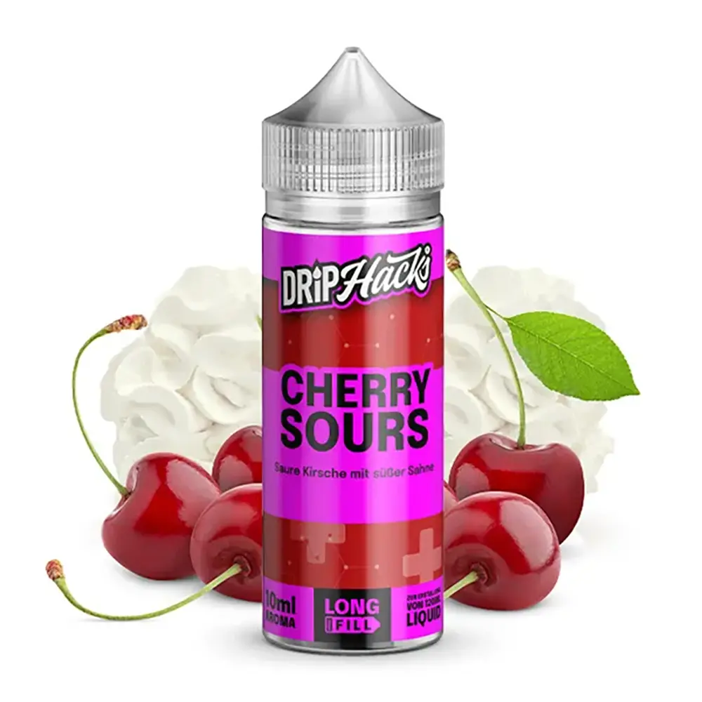 Drip Hacks Cherry Sours 10ml in 120ml Flasche 