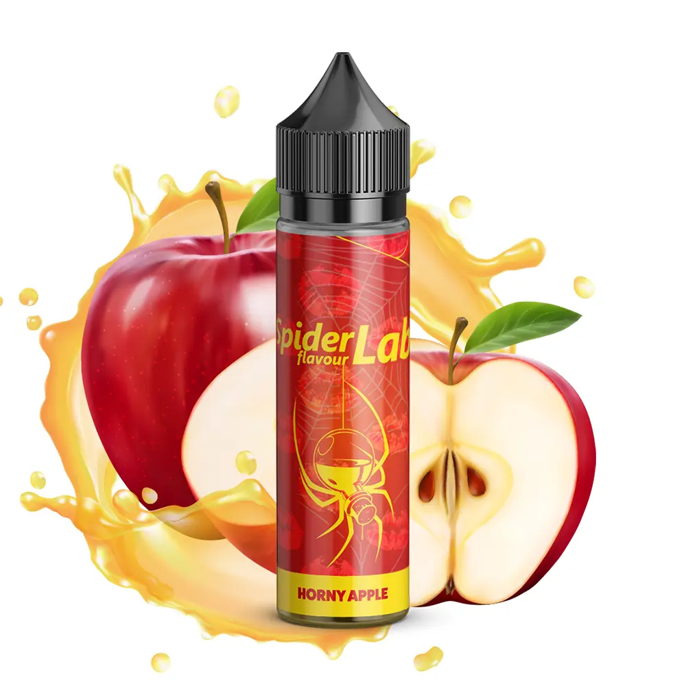 Spider Lab Aroma - Horny Apple - 8ml Aroma in 60ml Flasche 