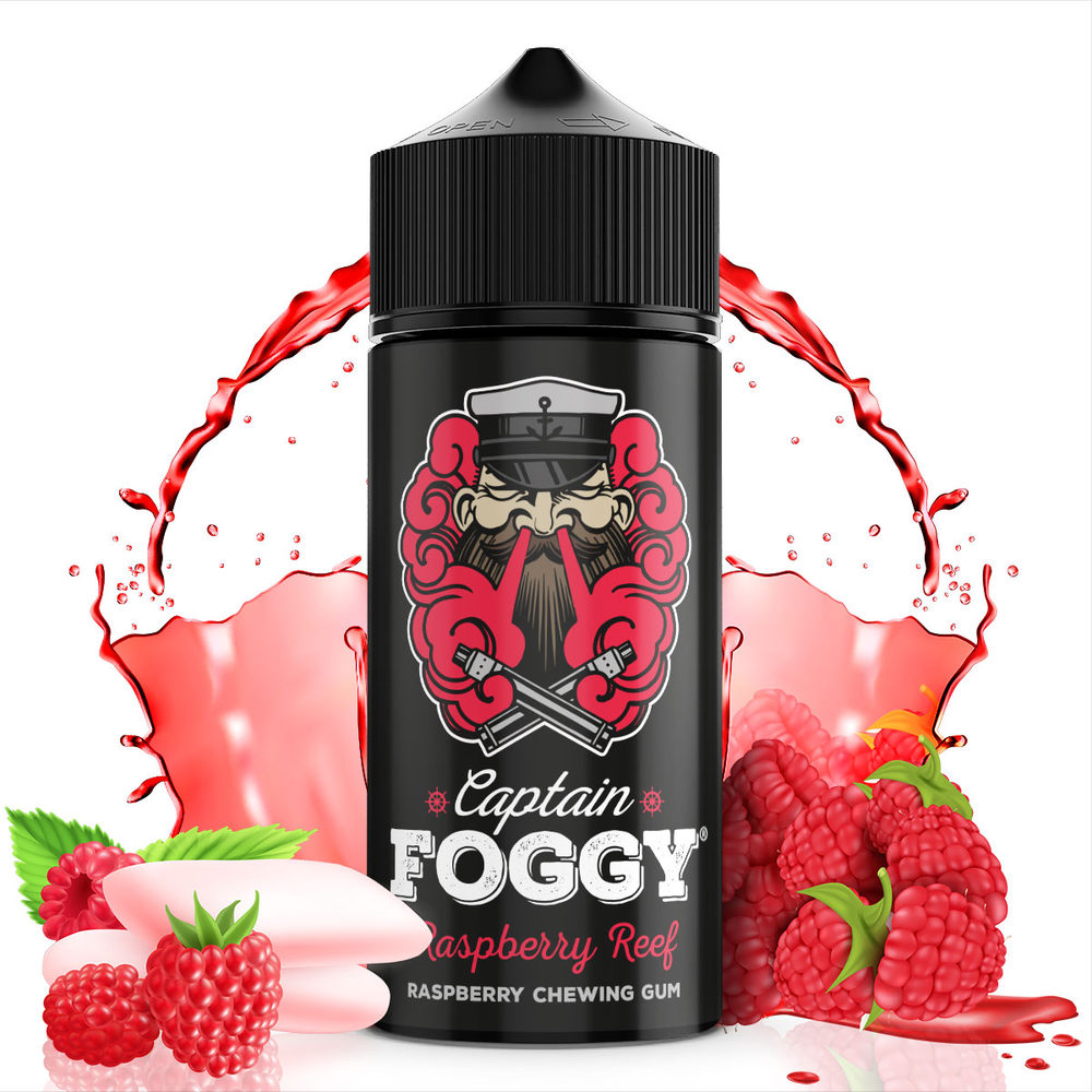 Captain Foggy Aroma Longfill - Raspberry Reef - 10ml in 60ml Flasche 