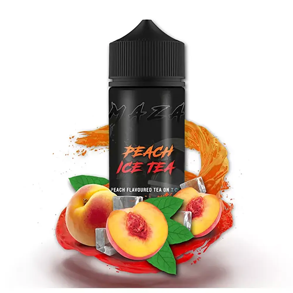 MaZa Peach Ice Tea 10ml Aroma in 120ml Flasche 