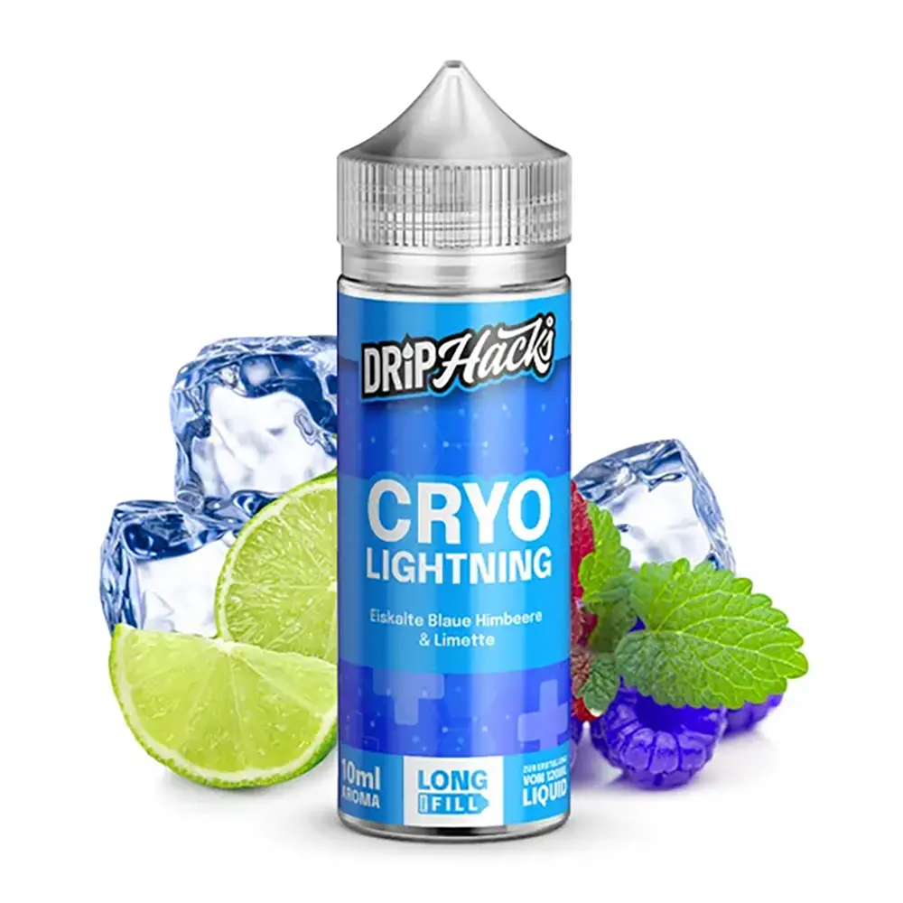 Drip Hacks Cryo Lightning 10ml in 120ml Flasche 