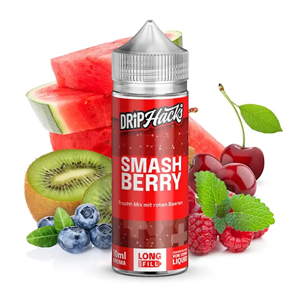 Drip Hacks Smash Berry 10ml in 120ml Flasche 